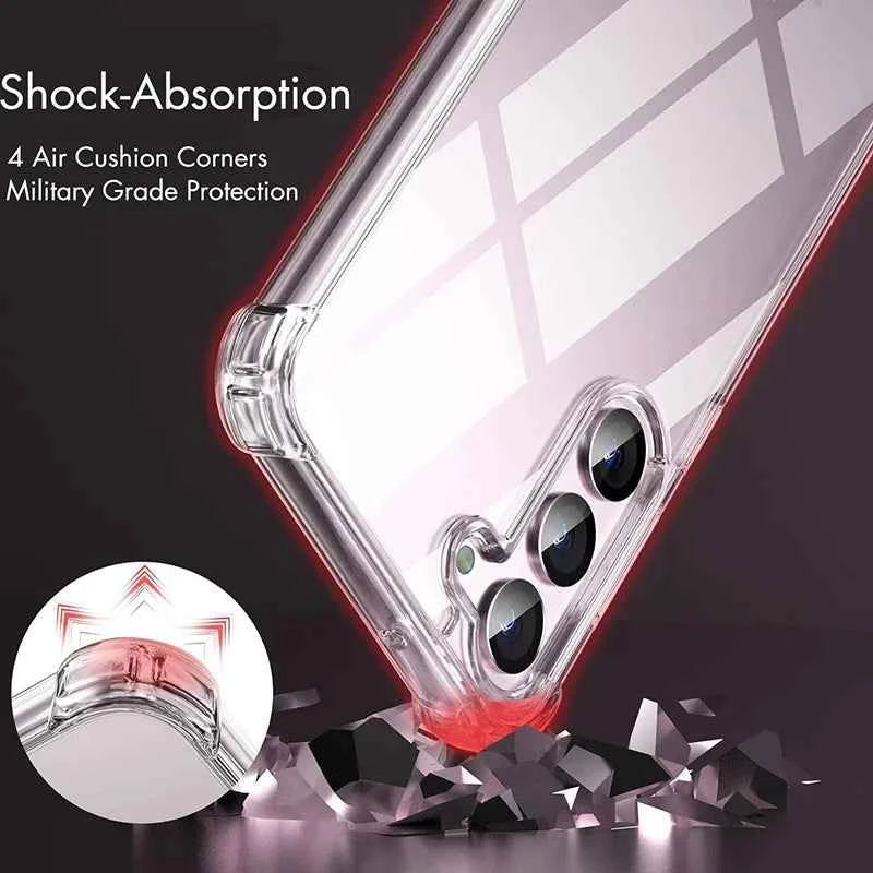 Hybrid Shockproof Case For Samsung Galaxy S26 S25 FE S24 S23 S21 S22 Plus Ultra Clear Hard Case For Samsung A57 A37 A56 A36 A54