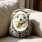 10/20/25cm Cute Hedgehog Plush Doll Soft Hedgehog Huggable Pillow Lifelike Hedgehog Pendant Doll Lovely Desktop Pet Bag Decor