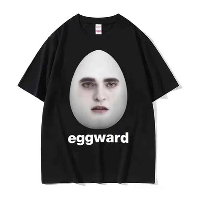 Hot Twilight Eggward Funny Meme T Shirt Edward Cullen Parody Humor Tshirt Men Women Casual  Cotton Short Sleeve T-shirt Tops