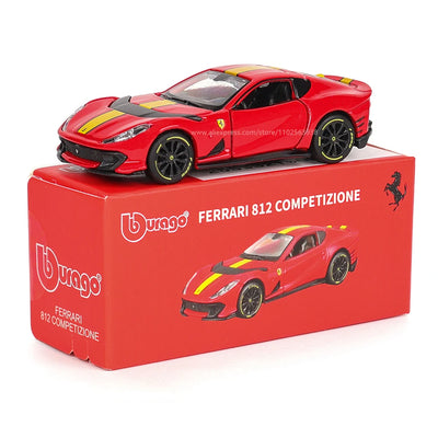 Bburago 1:64 genuine Ferrari SP1 812 COMPETIZIONE ENZO F40 F12TDF SF90 car model series children's Christmas boy gift toys