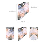 lce Silk Breathable Bandana Cycling Running Scarf Riding Hiking Sports 3D Animal Face Mask Cover Cool Scarf Neck Protection
