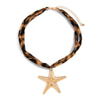 Ingemark 7 Styles Ethnic Multilayer Velvet Chain Necklace Women 2025 New Fashion Metal Conch Starfish Heart Pendant Neck Jewelry