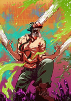 Chainsaw Man Poster Print For Bedroom Living Room Home Decor Japanese Anime Manga Denji Wall Art Cartoon Canvas Painting