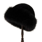 Plush Warm Fur Fluffy Beanie Hat for Winter Outdoor Comfort
