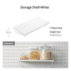 New DIY Pegboard Accessories Hanging Shelf Storage Hooks Wall Organizer No Punching Crafts Organization For Garage Kitchen Room