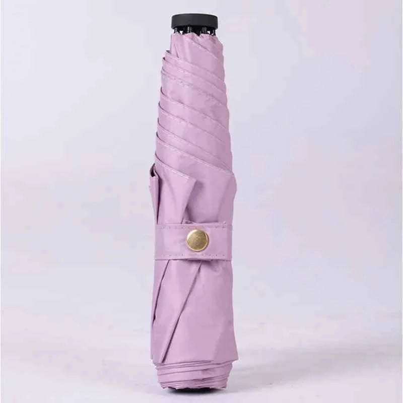 125g Japanese ultra-light portable sun umbrella sun protection and ultraviolet rain dual-purpose 3-fold 6-bone pencil umbrella f