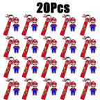 Super Mario Bros Action Figure keychain Cute Cartoon Character Toy Doll Model Decoration Kid Birthday Gift