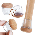 16PCS Silicone Chair Leg Caps Non-Slip Prevent Scratches Silent  Hardwood Floor Protector Waterproof Felt Furniture Feet Pad