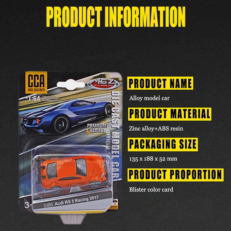 CCA 1:64 BMW M4 Z4 M850I M4 GT3 Exquisite Hanging Model Classic Car Static Car Model Alloy Die-Casting Car Model Collection Gift