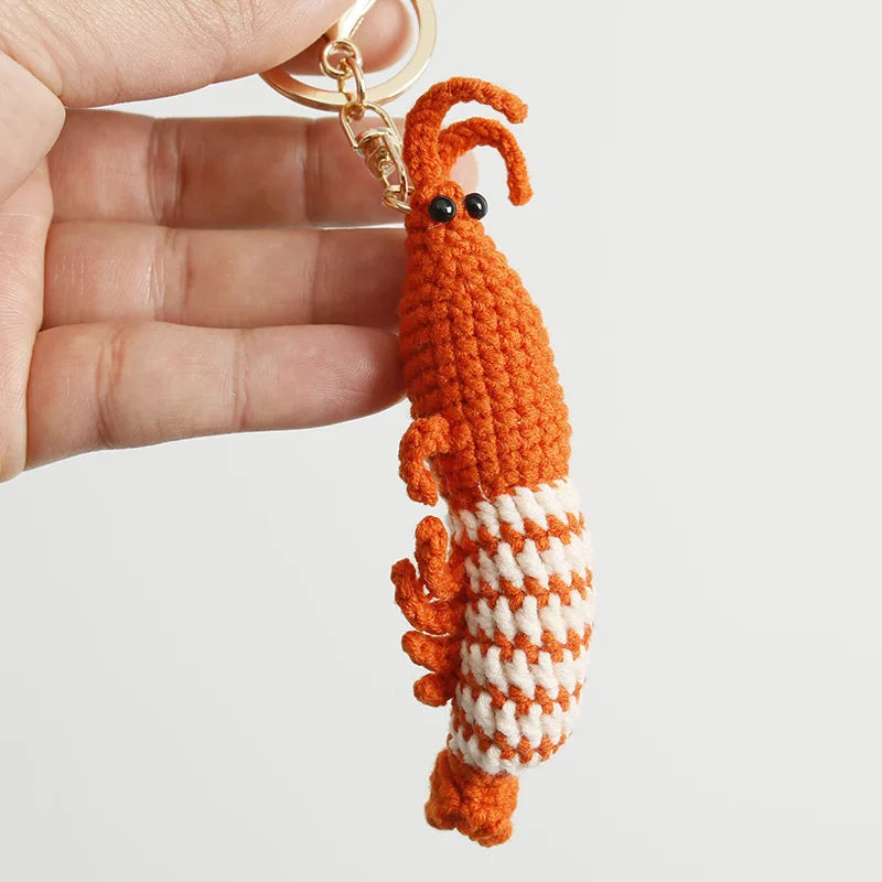 Ocean Animal Crochet Keychain Tropical Fish Bag Charm