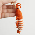 Funny Squid Crochet Keychain Cute Ocean Bag Charm
