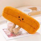 Cute Cartoon Egg & Toast Plush Toy – Breakfast Expression Stuffed Doll Pillow | Soft Baby Comfort Toy & Christmas Gift