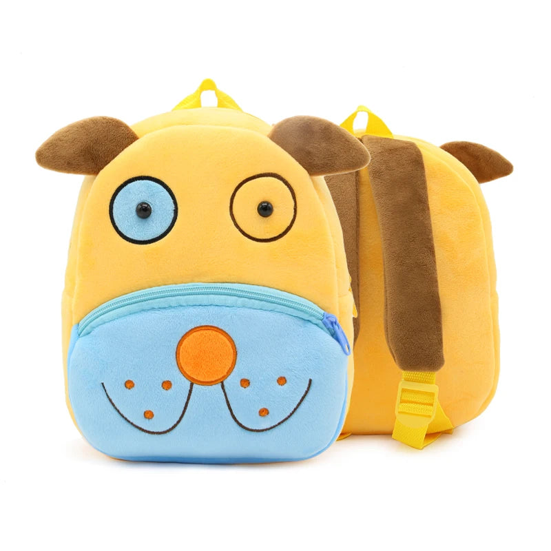 Cute Cartoon Animal Plush Backpack Soft Children Kindergarten Schoolbag Toddler Travel Bag Gift For Girls Boys