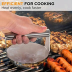 Heavy Duty Stainless Steel Smash Burger Press – BBQ Patty Smasher & Meat Press Tool
