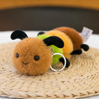1 Piece Small Insect Plush Toy Doll Keychain Creative Stuffed Doll Bag Pendant Cute Snail Bee Keyring Birthday Gift