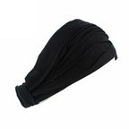 New Summer Women Solid Cotton Headband Elastic Wide Soft Girls Sports Yoga Knotted Headband Running Sweatband For Tennis Gym