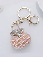 Korean Pearl Beads Diamond Studded Key Chain Advanced Exquisite Bag Pendant Holiday Gifts ﻿ ﻿