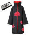 Akatsuki Anime Cosplay Costume Red Cloud Robe Set