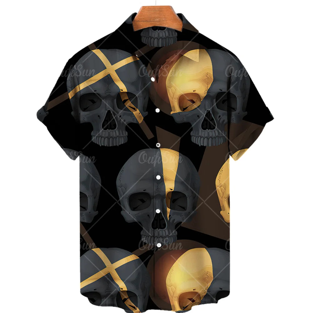Men's Designer Hawaii Shirts Short Sleeve Collar Top Fashion Streetwear 3d Printed XS-5XL Hiphop Casual Vintage Clothing