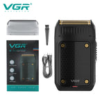 VGR 353 Beard Shaver Professional Hair Trimmer Electric Face Shaving Machine Men's USB Charging Safety Face Shaver for Men