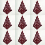 1/4/9pcs Men Women Bandana Hairband Cowboy Mens Biker Sports Headwear Wrist Hairwrap Single Sided Head Wrap Scarf Paisley
