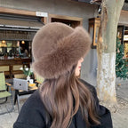 Plush Warm Mongolian Fur Winter Hat with Ear Protection