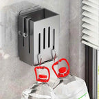1pc/2pcs Wall-mounted Chopstick Holder Household Kitchen Sink Tableware Storage Rack Punch-free Drain with Water Tray with Hook