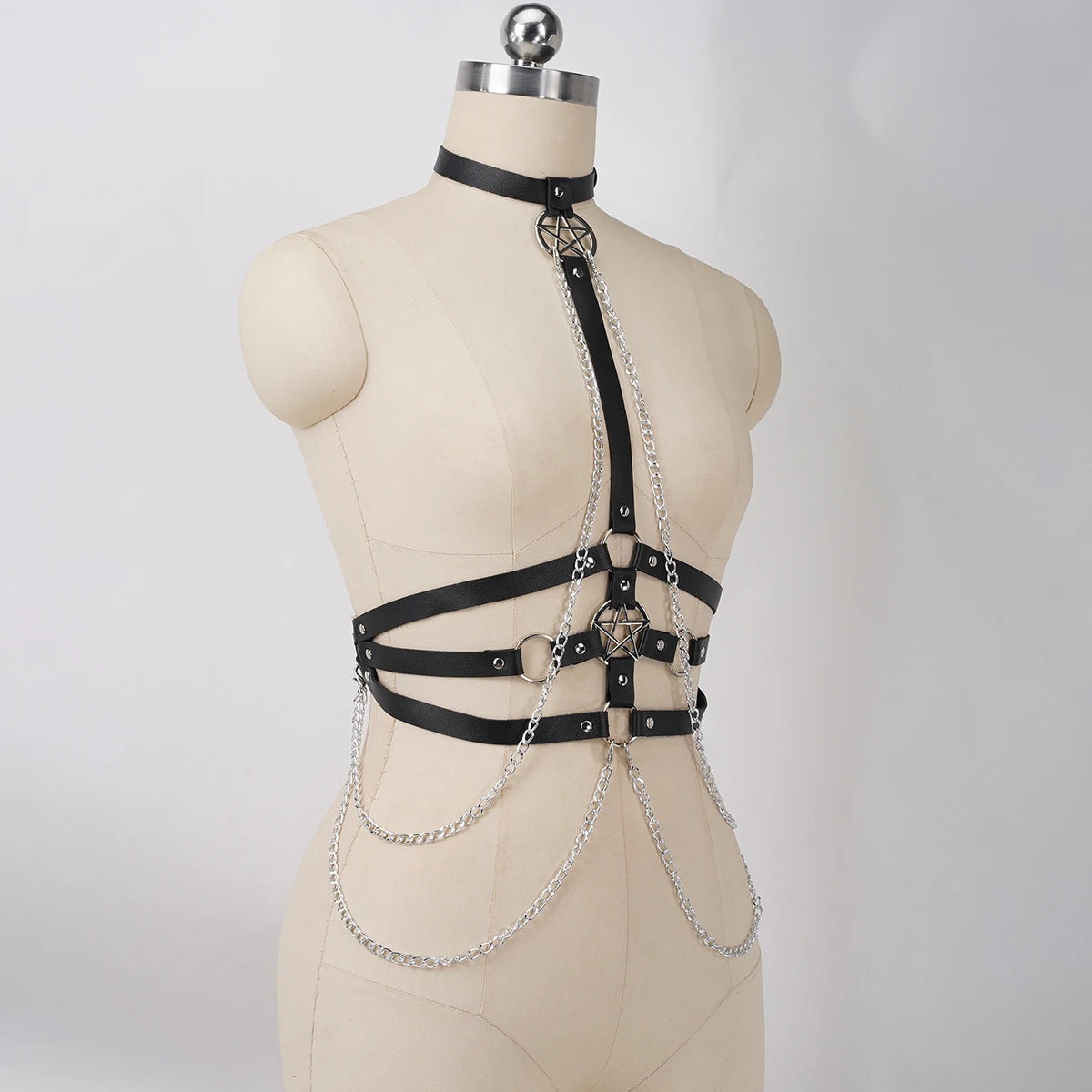 Women Sexy Body Chest Chain Jewelry  Waist Belt Belly Chains Festival Fashion Jewelry for Women Gothic Accessories