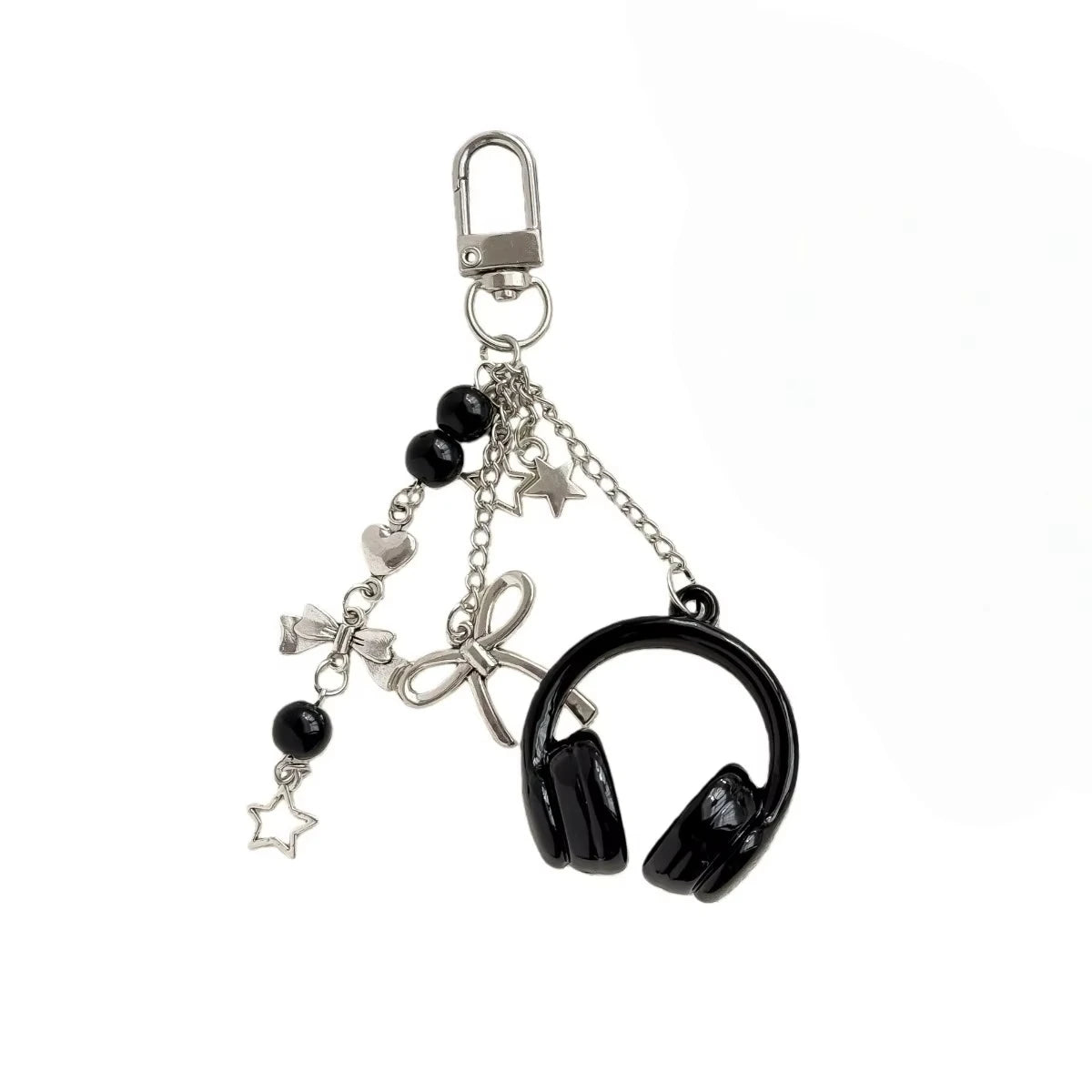 Premium Music Headphone Bag Charms Unisex Keychain Phone Strap Couple Gifts Backpack Pendant Accessory