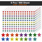 450-3000 Sheet Happy Face Stars Reward Sign Stickers Pack DIY Skateboard Suitcase Stationery Decals Decor Phone Laptop Gift Toys