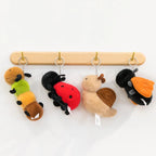 1 Piece Small Insect Plush Toy Doll Keychain Creative Stuffed Doll Bag Pendant Cute Snail Bee Keyring Birthday Gift