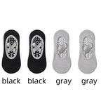 1/ 4Pair Professional Women Yoga Sock Silicone Anti-slip Ballet Pilates Socks Women Backless Breathable Bandage Yoga Sport Socks