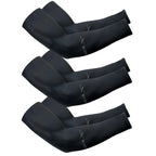 3Pairs Fashion Sun Ice Silk Sleeves Unisex Summer Sun Protection Arm Sleeves Suitable for Outdoor Riding, Driving, Fishing
