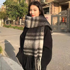 2025 Hot  Luxury Winter Thick Warm Scarf Women Cashmere Shawl and Wraps Pashmina Neckerchief Bufanda Female Long Tessel Echarpe