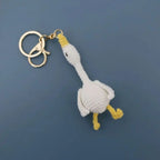 Cute Bear Couple Crochet Keychain Set Mini Animal Doll Charm