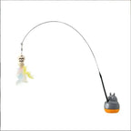 New cat funny cat stick steel wire long pole feather cute cat toy kitten fishing rotating self-pleasure relief pet toy