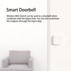 Aqara Wireless Mini Switch Zigbee Sensor Connection Smart Remote One Key Control Button Security Work for Mi Home APP Homekit