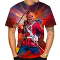 Summer Fashion Nostalgic 3D Printed Heavy Metal Music Devil Cool Fashion Personalized T-shirt