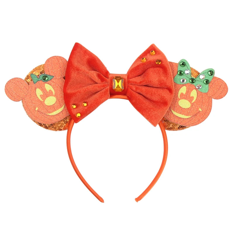 2026 Latest Halloween Cobweb Ears Headband Women Festival DIY Mouse Hairband Kids Party Villains Cosplay DIY Hair Accessories