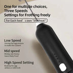 HOT  Electric Milk Frother + Egg Beater Wireless Type-C Charging 3 Speeds Mini Handheld Foam Maker Coffee Whisk Cooking Tools
