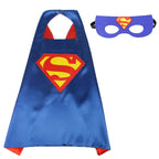 Super Hero Masquerade Mask Cape Cloak Anime Spider Man Batman Cloak Action Captain America Figure Toys Cosplay Child Party Gifts