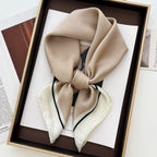1PC Solid Color Square Scarf Women Luxury Beach Scarf Fashion Lady Hair Head Bandana Wraps Female Neckerchief Hijab Shawl