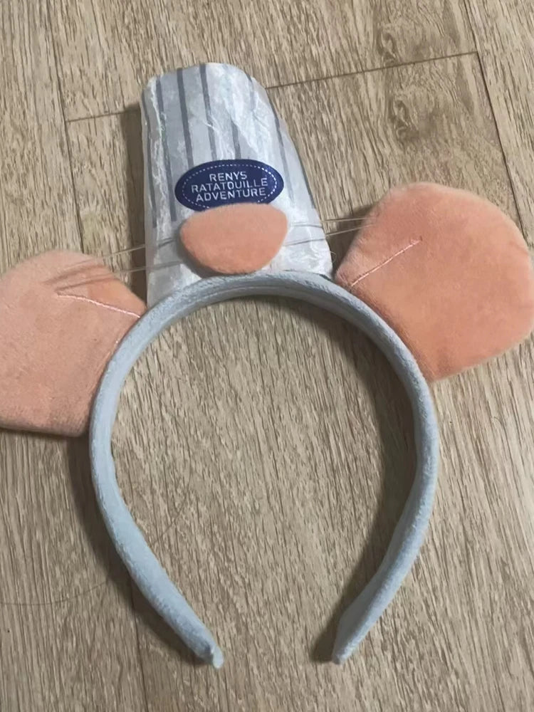 Anime Ratatouille Chef Remy Magnetic Cute Rat King Headband Washing Headband Cartoon Funny Rat King Headband Surprise Gifts