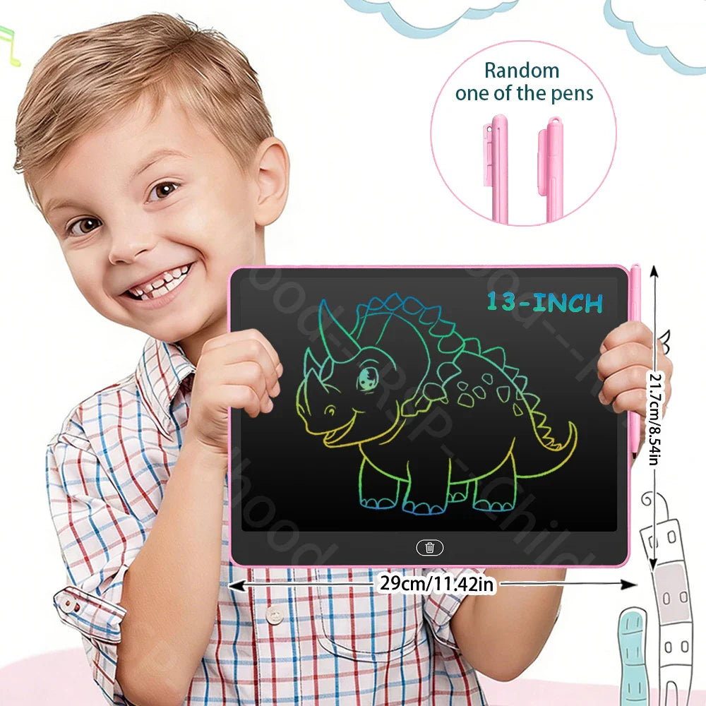 8/11/13/16 Inch LCD Drawing tablet Writing Board Kids Doodle Painting Handwriting Pad Toy for 3 4 5 6 7 8 Years Girls Boys Gifts
