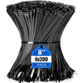 100-1000pcs Nylon Cable Zip Ties Adjustable Self-locking Cord Ties Durable Plastic Cable Ties Binding Wrap Straps for Office