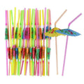 Tropical Party Drinking Straws 25pcs Flamingo Pineapple Straws Hawaiian Summer Pool Wedding Decoration Reusable Beach Supplies