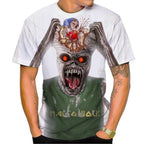 Summer Fashion Nostalgic 3D Printed Heavy Metal Music Devil Cool Fashion Personalized T-shirt