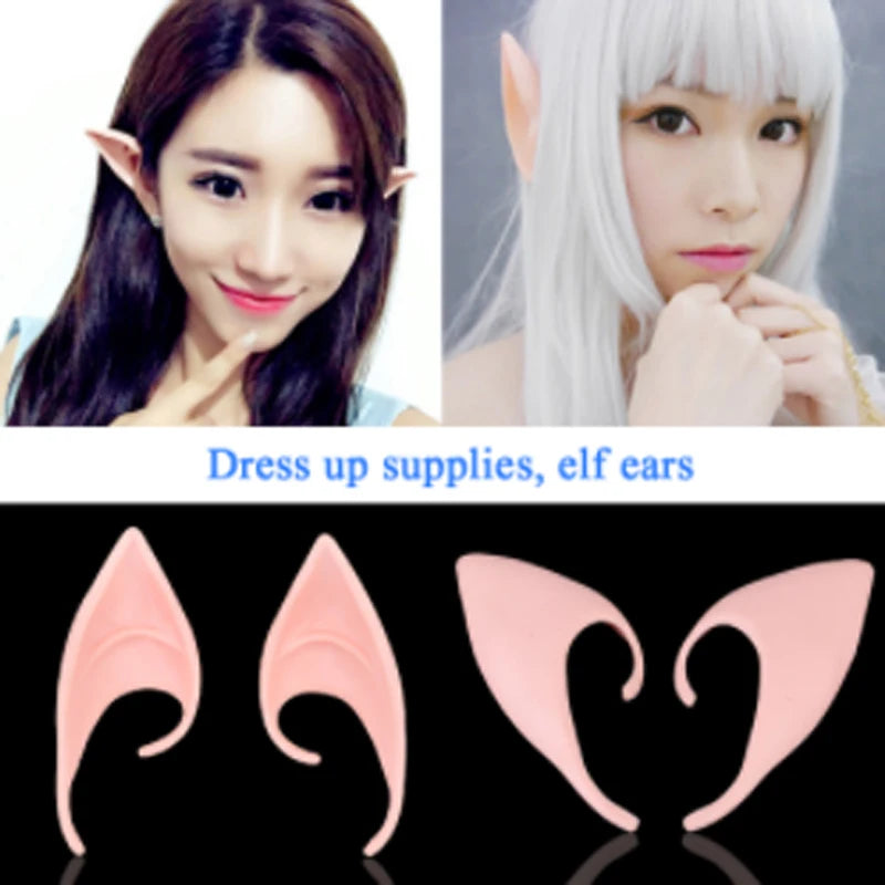 Mysterious Angel Elf Ears Latex Fairy Cosplay Costume Accessory