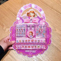 Disney Children's Nail Sticker Set Elsa Princess Dress Up Cute Kawaii Stickers Waterproof Nail Art Stickers Frozen Girl Gift Toy