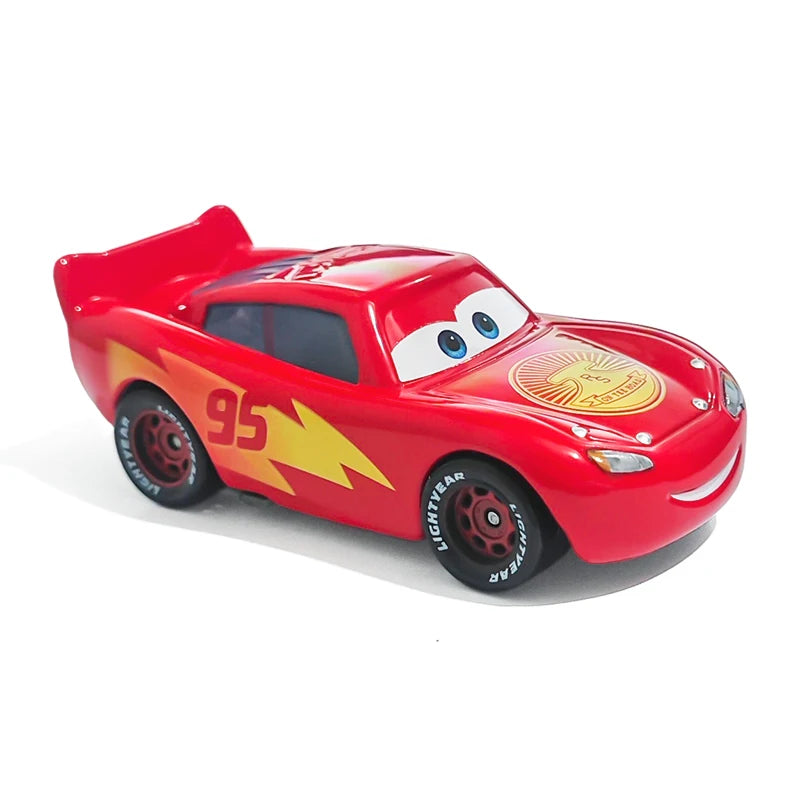 Pixar Cars Electroplated Pink 95 Lightning McQueen 1/55 Metal Die Casting Model Car Alloy Material Collectibles Racing Toys